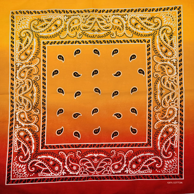 Fashion Unisex Black Paisley H - Bandana Blank White ulasan dan harga
