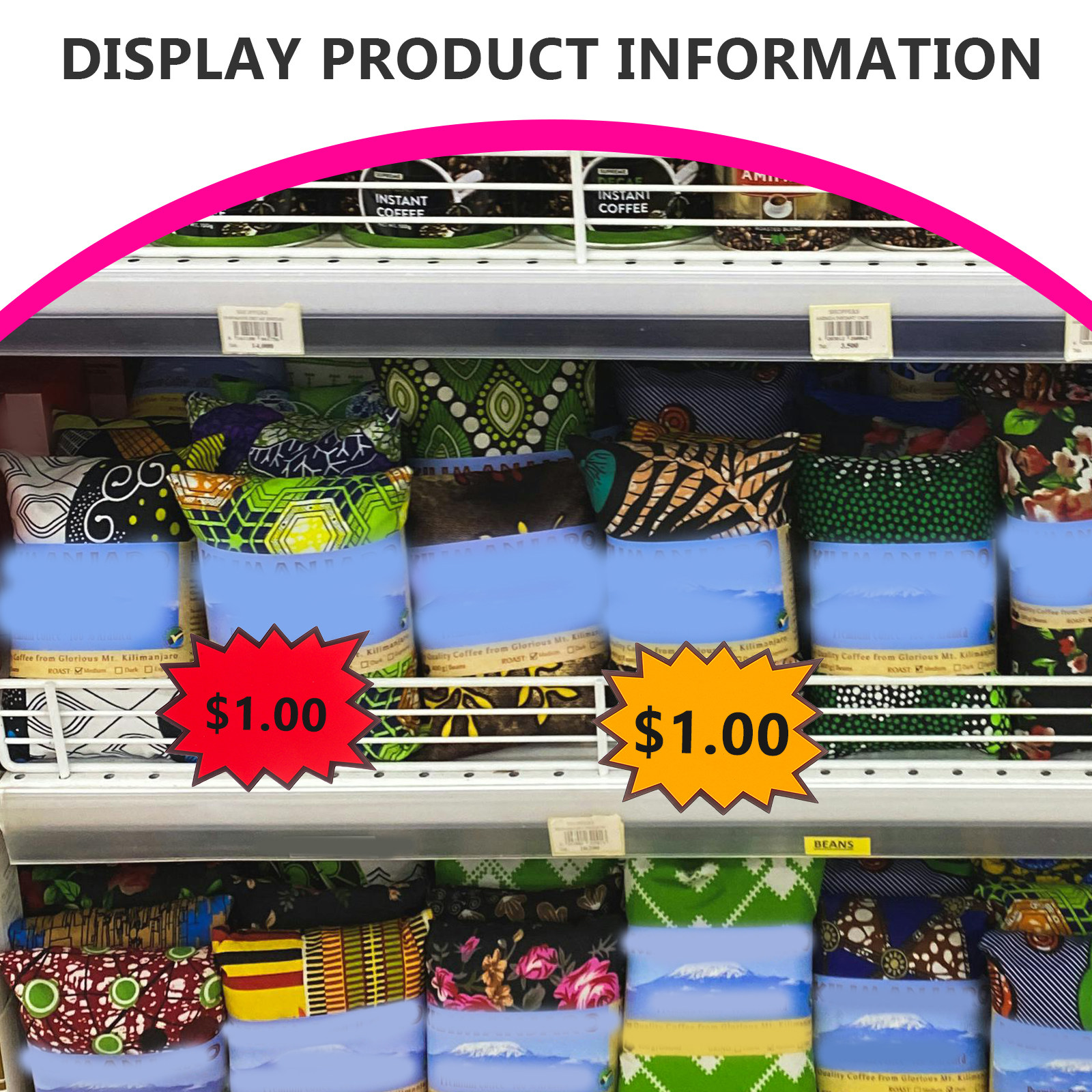80Pcs Vibrant Fluorescent Burs - Yard Sign Blank ulasan dan harga