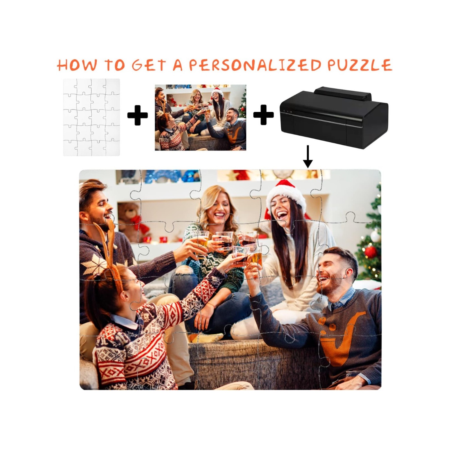 6pcs Blank Sublimation Puzzles - Puzzle Blank White ulasan dan harga
