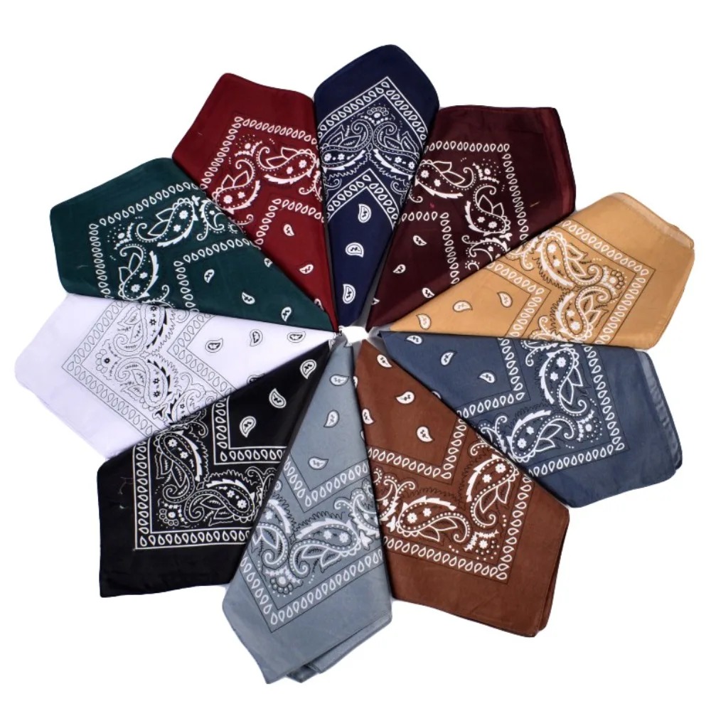 Hip Hop Cowboy Paisley Scarf L - Bandana Blank White ulasan dan harga