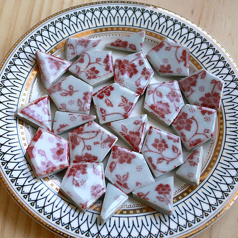 100g Oval Ceramic Mosaic Tiles - Ceramic Tile Blank ulasan dan harga