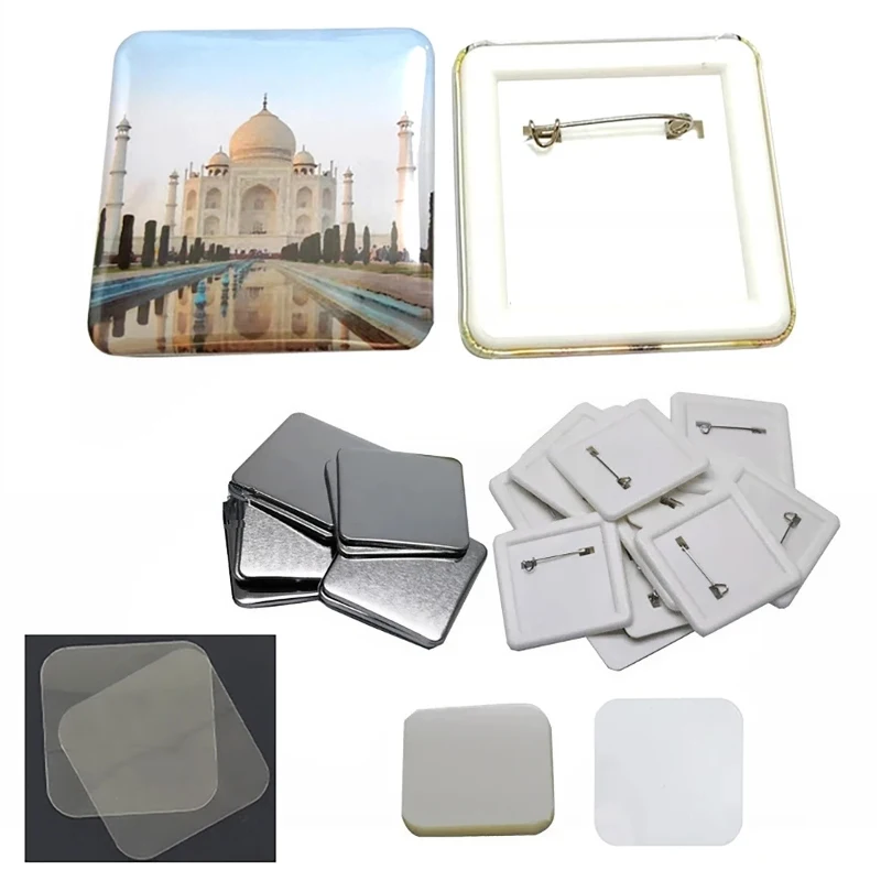 DIY 50mm Square Badge Machine  - Button Badge Blank ulasan dan harga