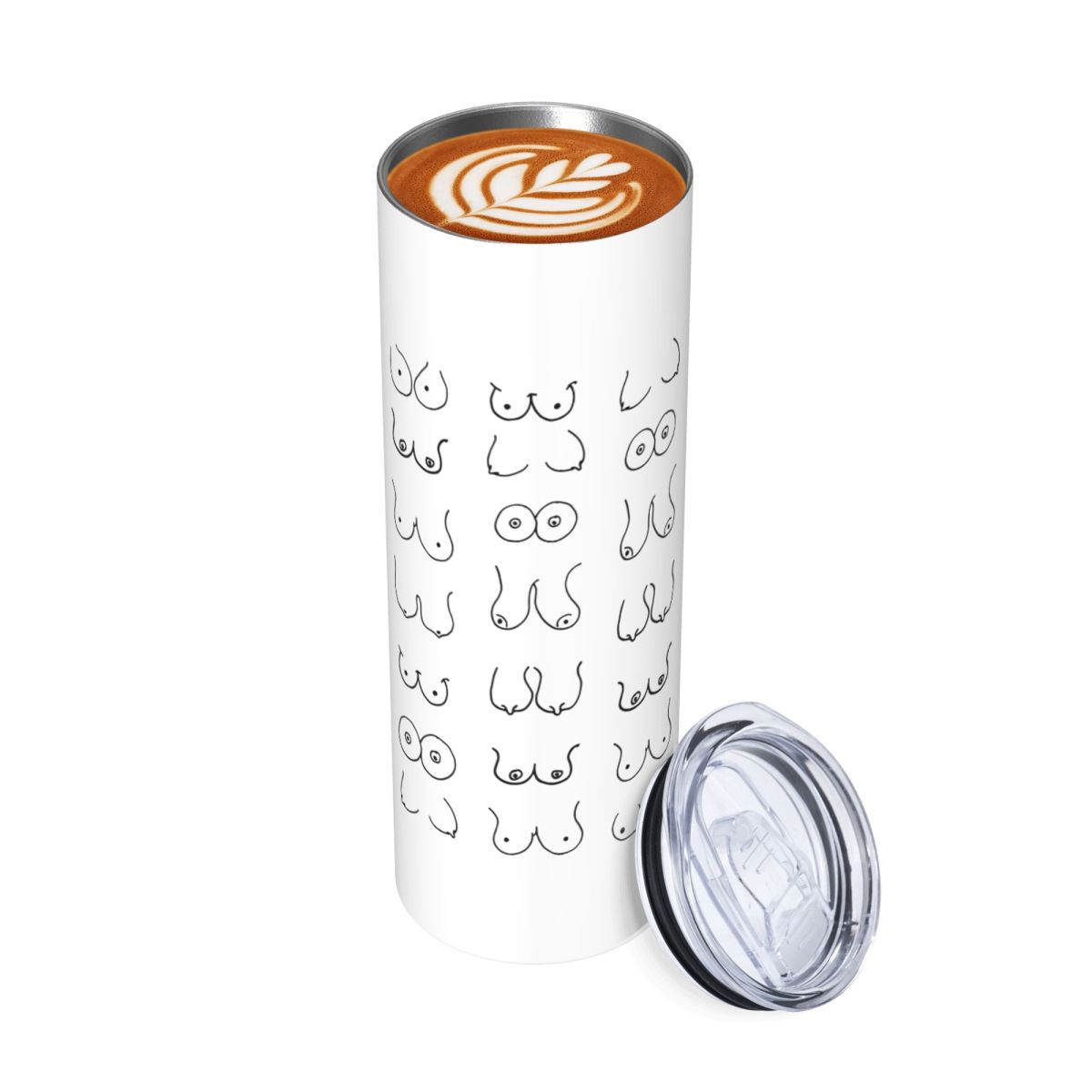 Black And White Tits Drawing S - Tumbler 20Oz White ulasan dan harga