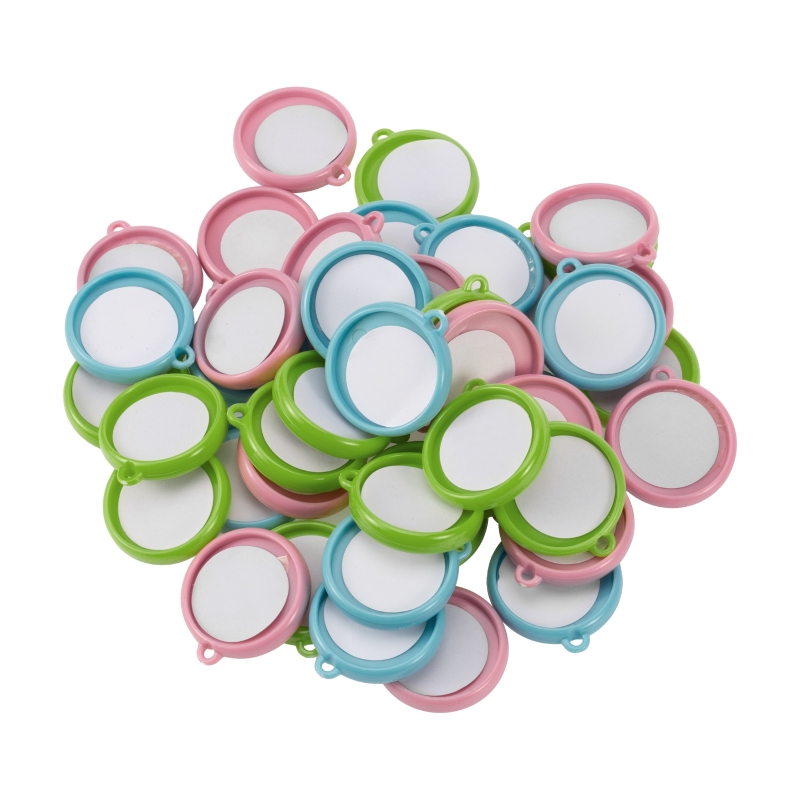 50pcs/Set 32mm Double-side Key - Button Badge Blank ulasan dan harga