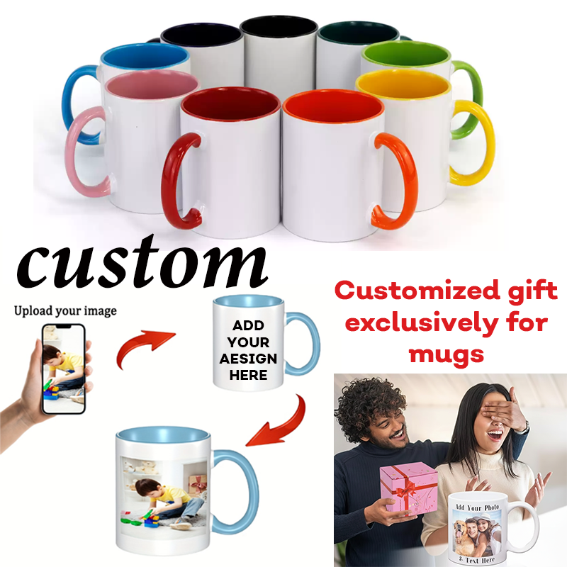 Custom Ceramic Mug Color Insid - Sublimation Mug White ulasan dan harga