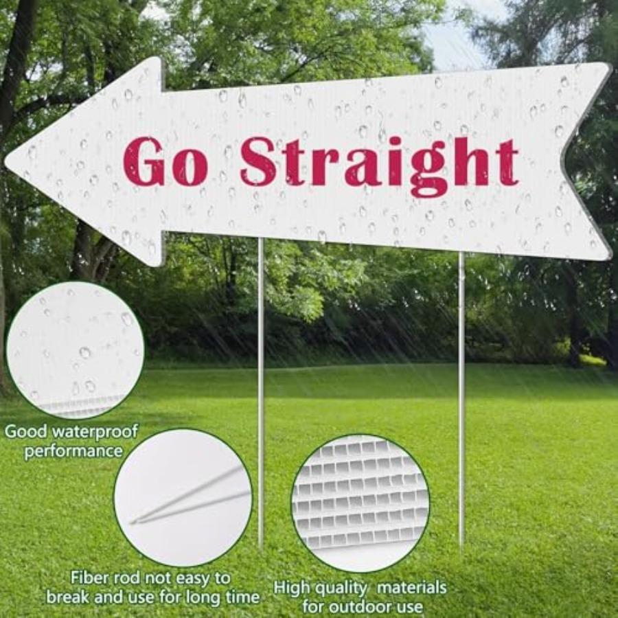 Blank-Arrow-Signs with Stakes  - Yard Sign Blank ulasan dan harga