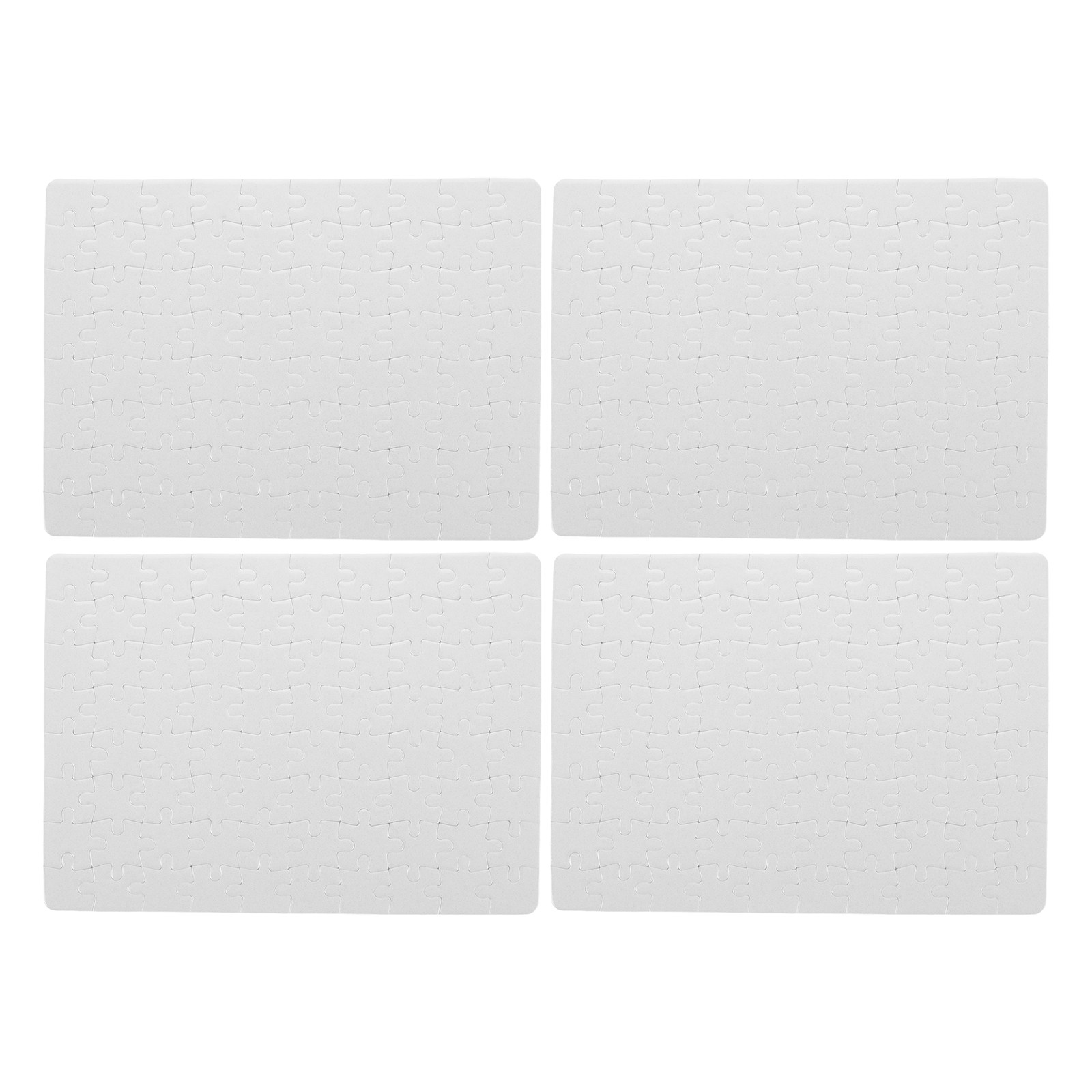4 Sheets Blank Jigsaw Puzzle B - Puzzle Blank White ulasan dan harga
