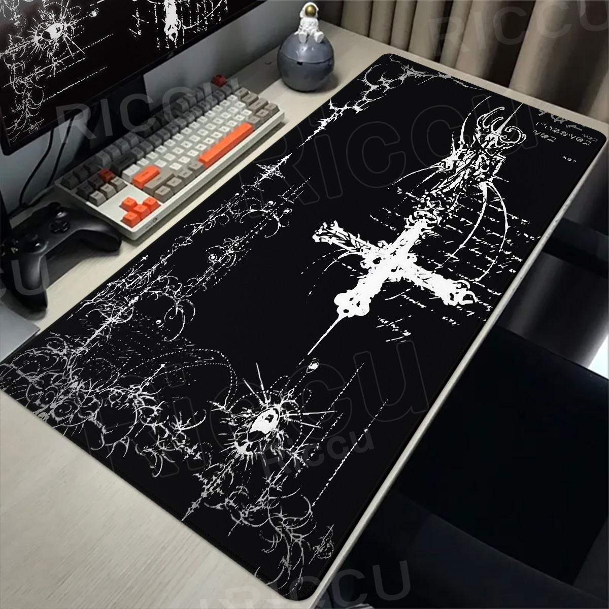 Cool Sword Art Desk Mat Large  - Mouse Pad Blank Sublimation ulasan dan harga