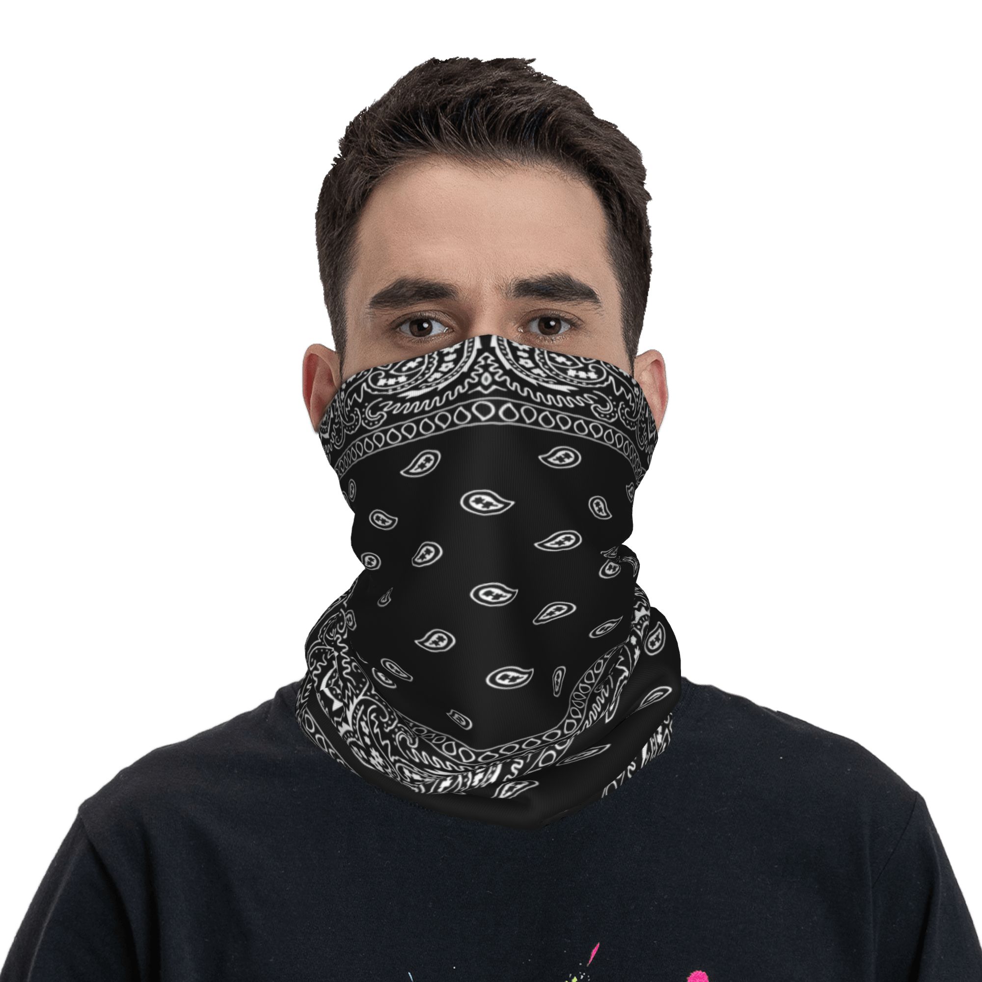Custom Black and White Bandana - Bandana Blank White ulasan dan harga