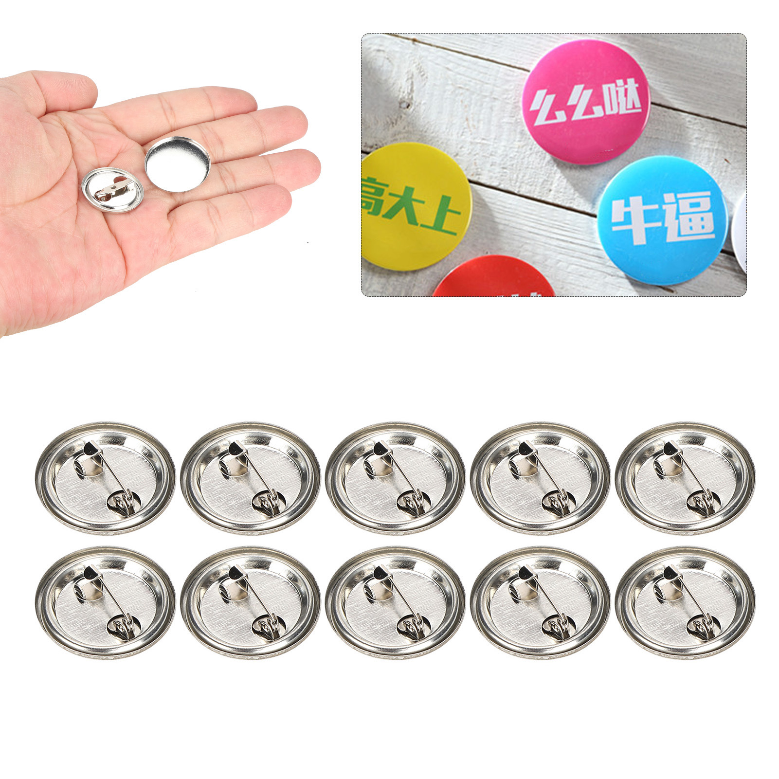 Blank Pin Button Round Safety  - Button Badge Blank ulasan dan harga