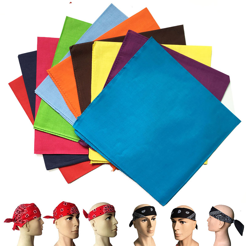 High Quality Solid Hip Hop Cot - Bandana Blank White ulasan dan harga
